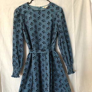 Boden corduroy patterned mini dress, size 10
